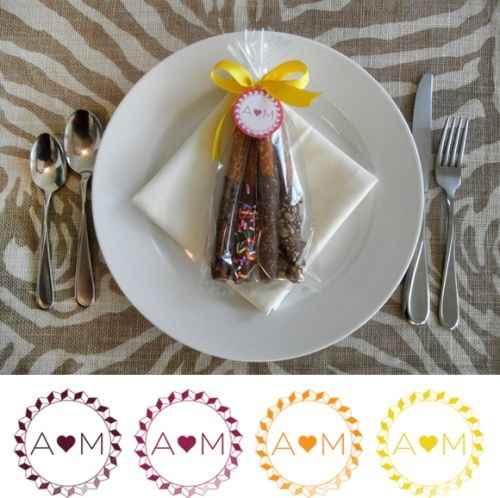 para los invitados agradecimiento a la hora de llegar a su mesa