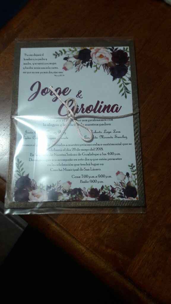 Invitaciones hechas por nosotros 💍😍 - 1
