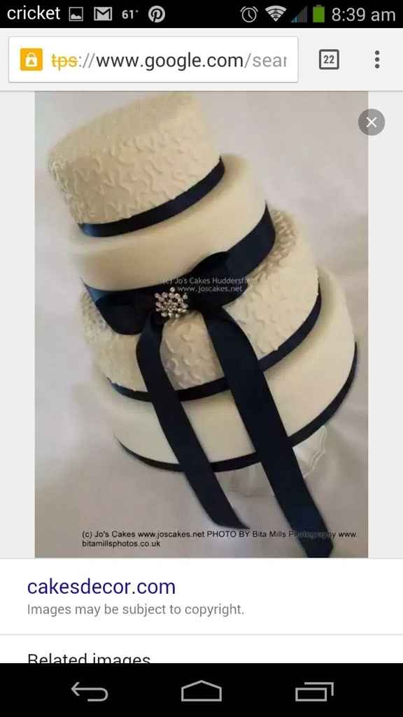 Pasteles para tema azul marino y silver e ivory y otros colores. - 1