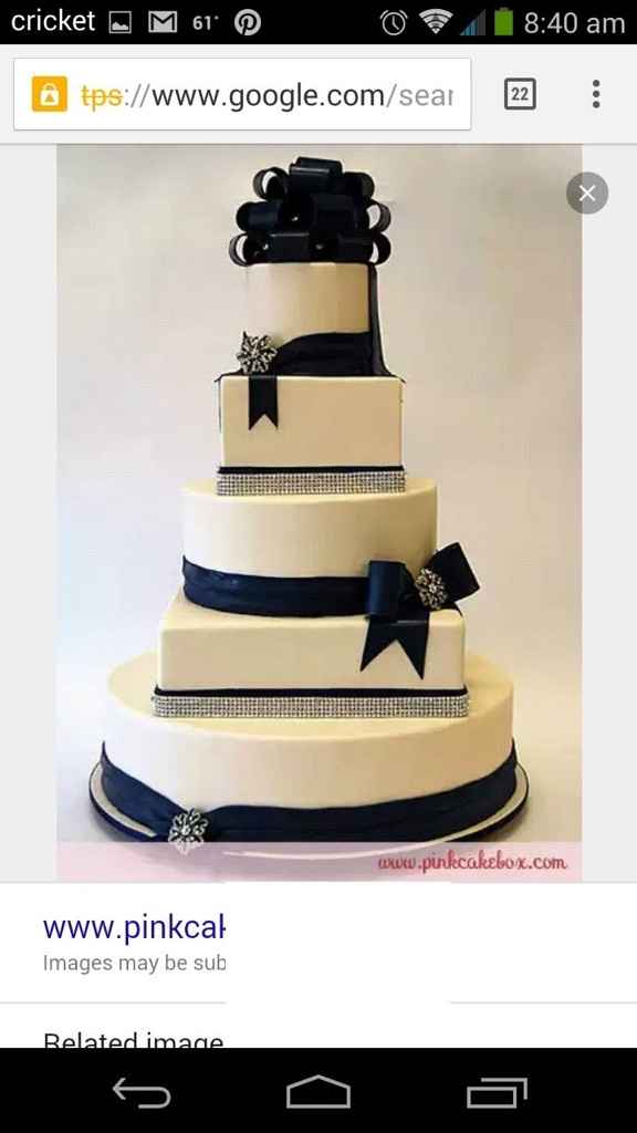 Pasteles para tema azul marino y silver e ivory y otros colores. - 2
