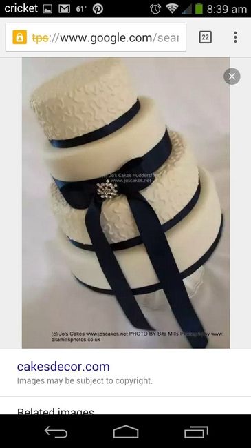 Pasteles para tema azul marino y silver e ivory y otros colores. - 1