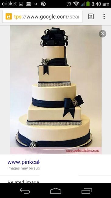 Pasteles para tema azul marino y silver e ivory y otros colores. - 2