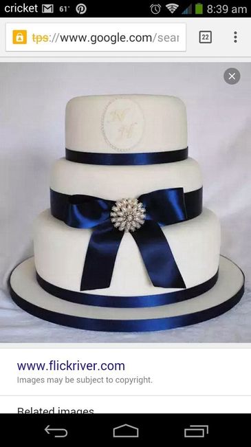 Pasteles para tema azul marino y silver e ivory y otros colores. - 7