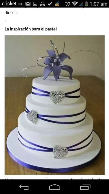 Pasteles para tema azul marino y silver e ivory y otros colores. - 11