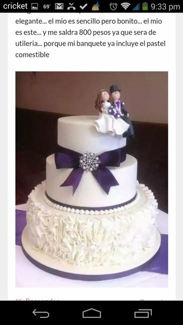 Pasteles para tema azul marino y silver e ivory y otros colores. - 12