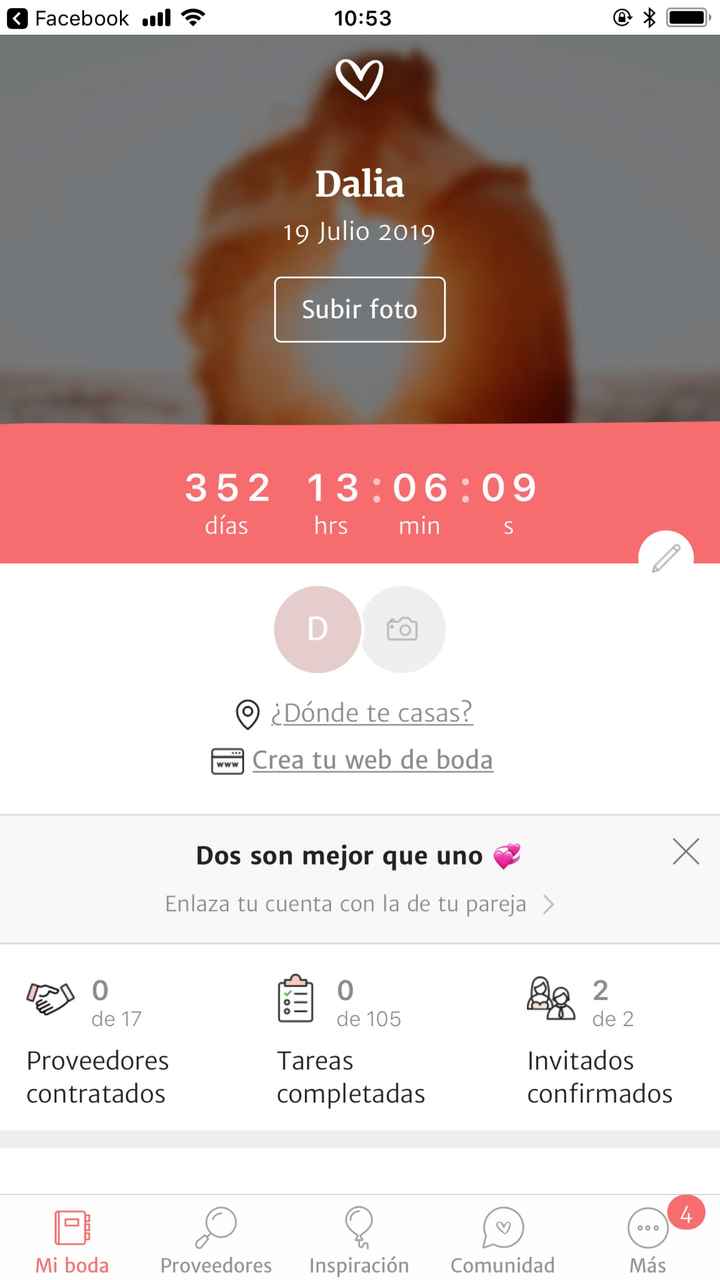 ¿Cuántos grupos de whatsapp tienes relacionados a tu boda? - 1