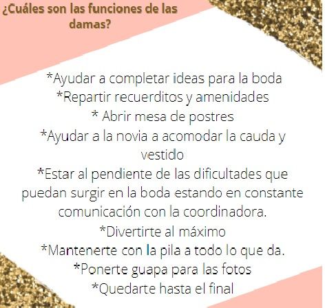 ¿Cómo pedir a tus damas y qué actividades podrán realizar? 5