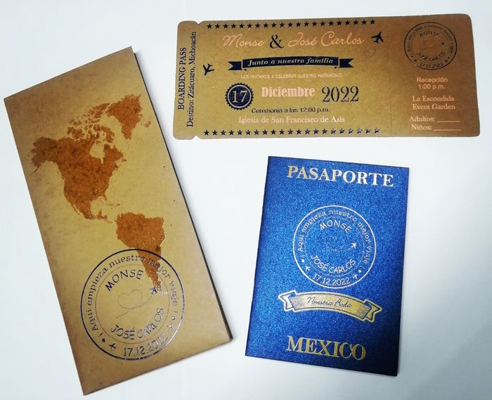 Mis invitaciones de boda viajeras❤️✈️ 1