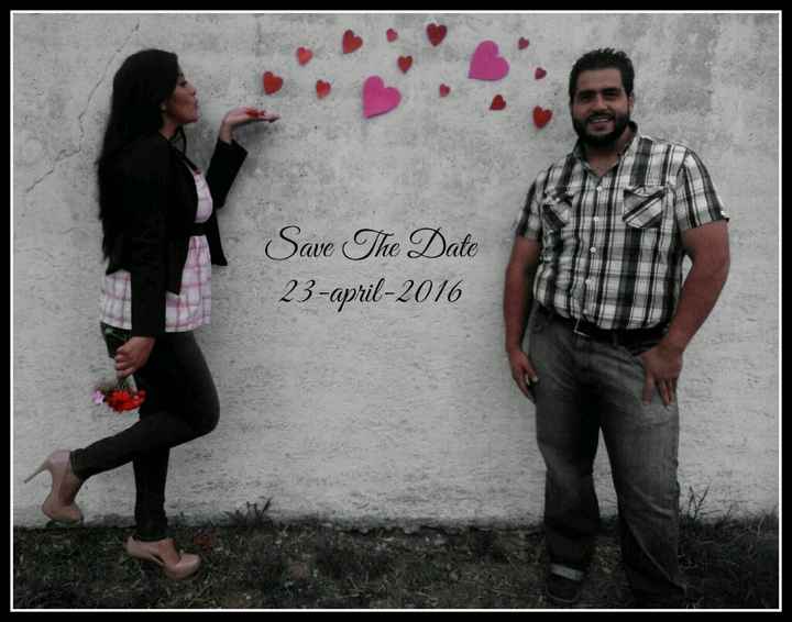 Save the date diy - 3