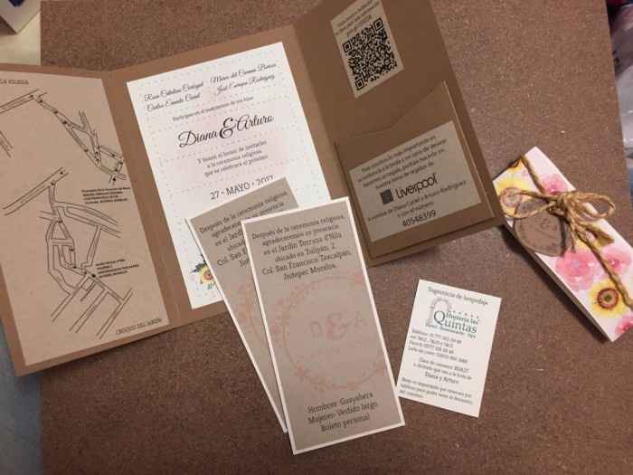 Invitaciones tipo pocket