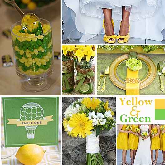 Ideas verde y amarillo