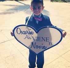 letreros ahi viene la novia