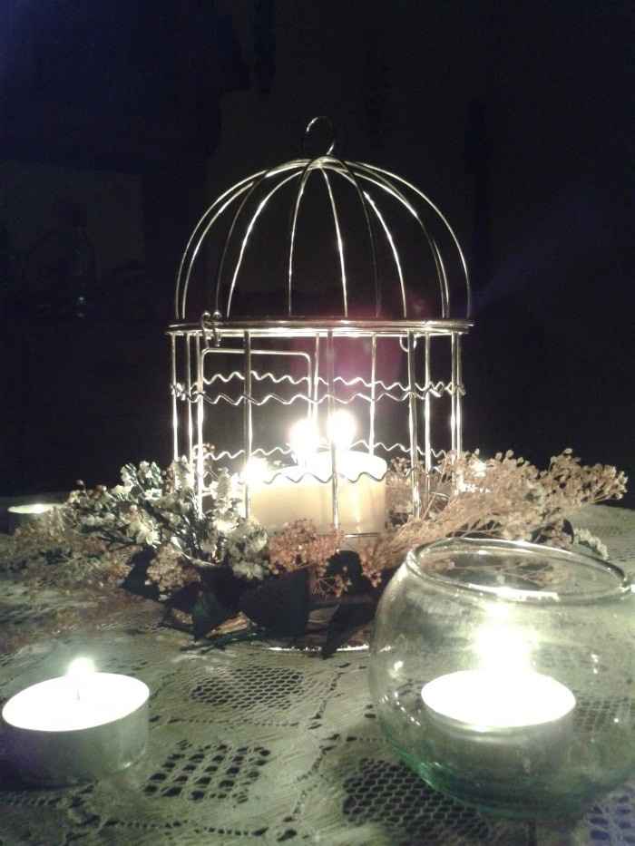 Centro de mesa jaula