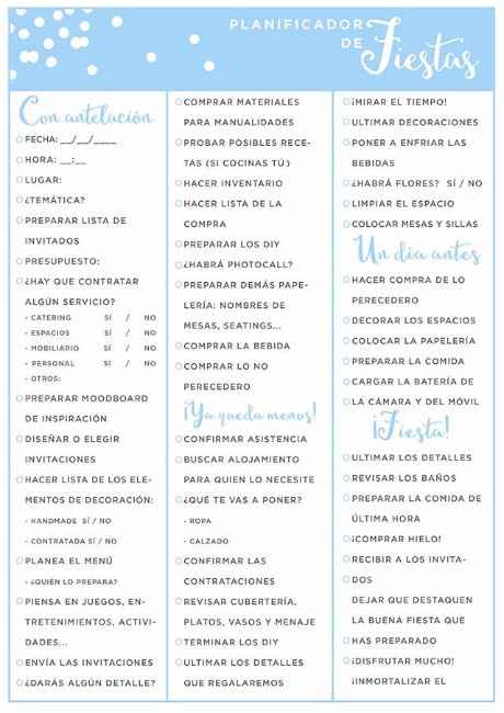 Check list boda