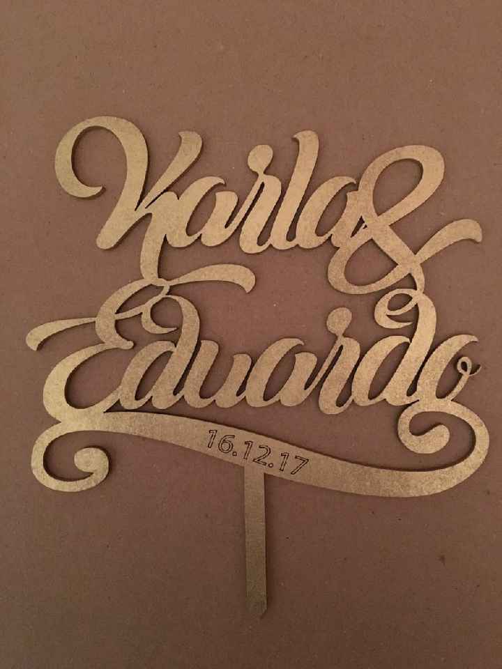  Cake Topper en camino - 1