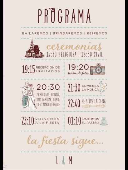 Programa de boda 