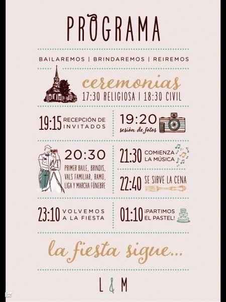 Programa de boda 
