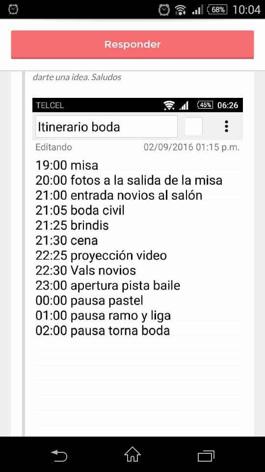 Programas de boda