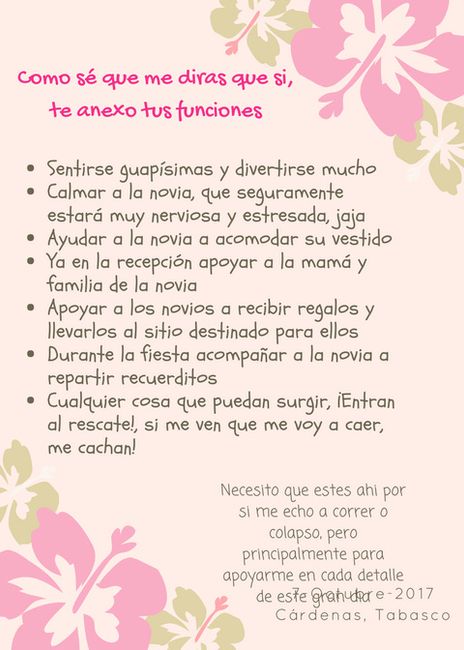 Damas de honor, cuantas, de que y por que? - 1