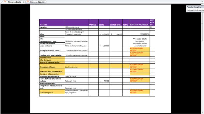 presupuesto 1