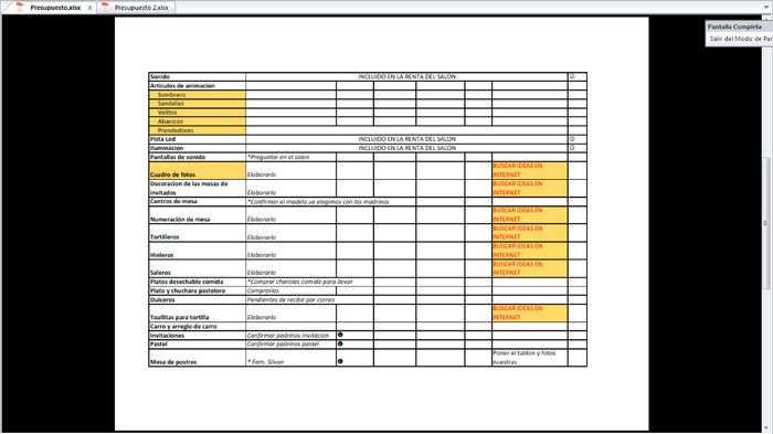 presupuesto 2