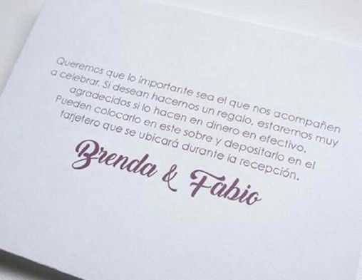 Regalo en efectivo
