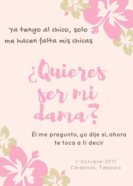 Invitacion damas
