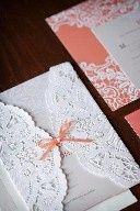 Invitaciones con blonda