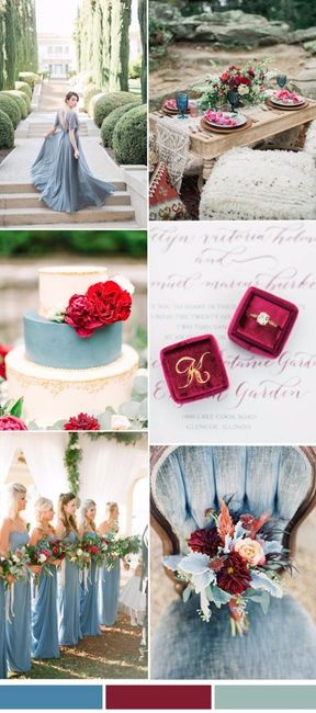 Combinaciones de colores azul