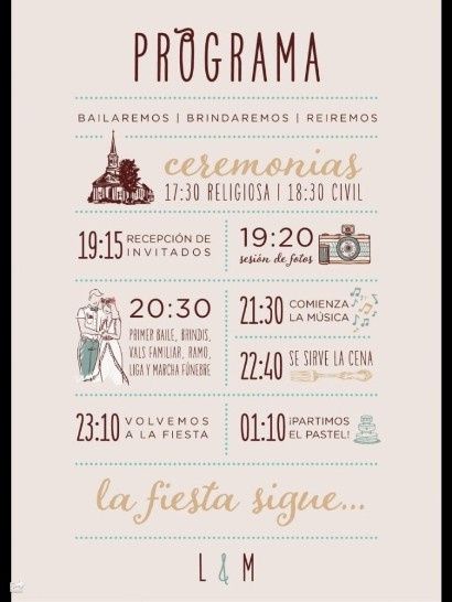 Programas de boda