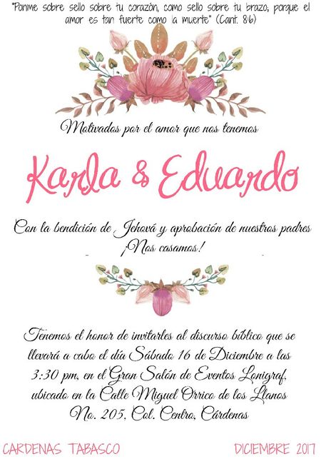  Texto invitaciones? que se pone ? - 1
