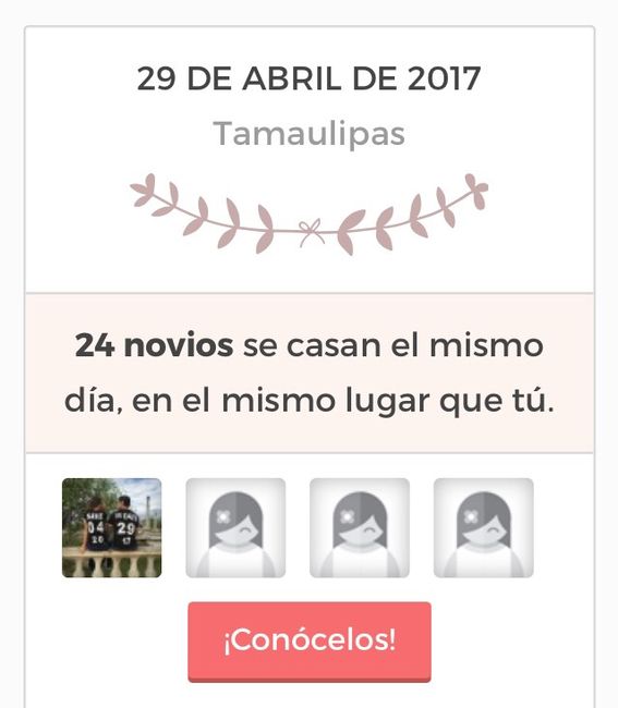 Como saber quién se casa el mismo día y en el mismo lugar? - 1