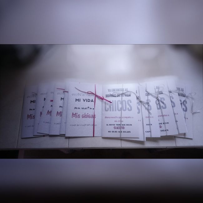 Invitaciones para mis damas de honor & acompañantes 😍 - 1