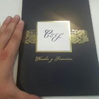Invitaciones en azul marino, dorado y rosa! - 1
