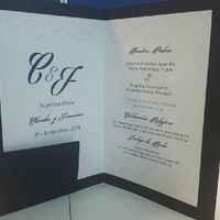 Invitaciones en azul marino, dorado y rosa! - 2