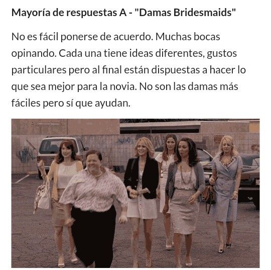 Resultados: ¿De qué película salieron tus damas? 1