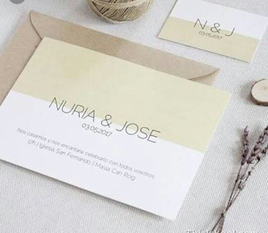 Invitaciones de Estilo Minimalista 📃 - 2