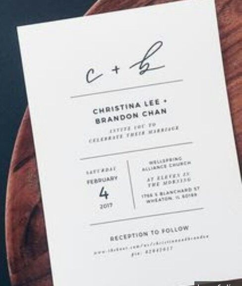 Invitaciones de Estilo Minimalista 📃 - 3