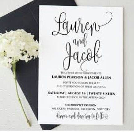Invitaciones de Estilo Minimalista 📃 - 8