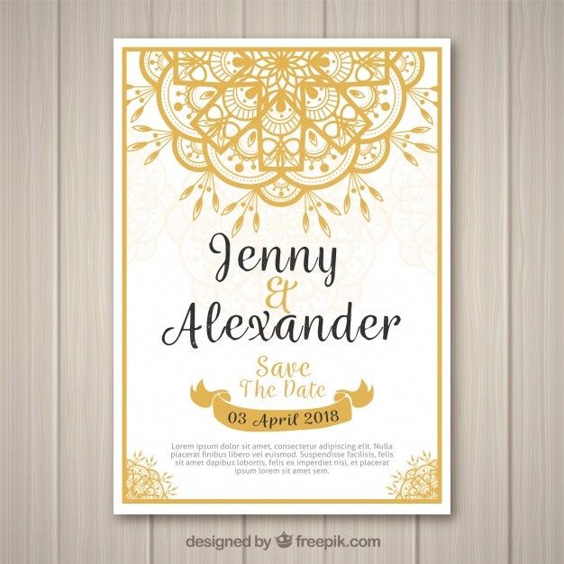 Invitaciones con Mandalas 6