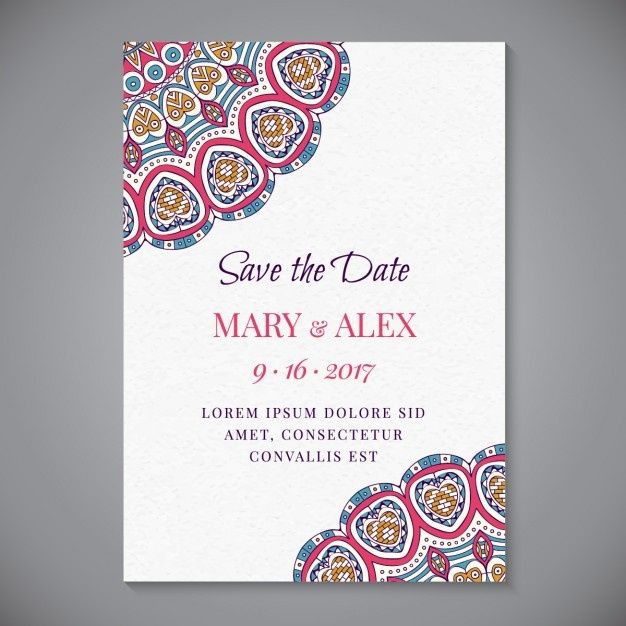 Invitaciones con Mandalas 7