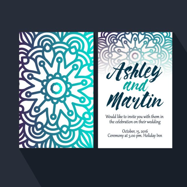 Invitaciones con Mandalas 11