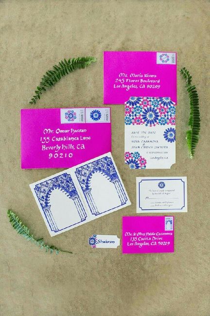 Invitaciones en color Bugambilia 5