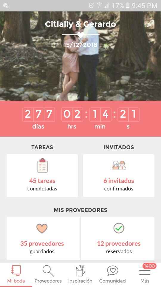 ¿Cuánto falta para que se casen? - 1