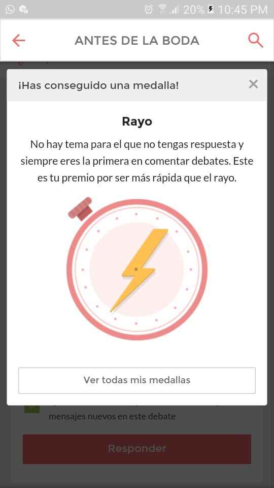 Gané la Medallita Rayo☇🎖 - 1