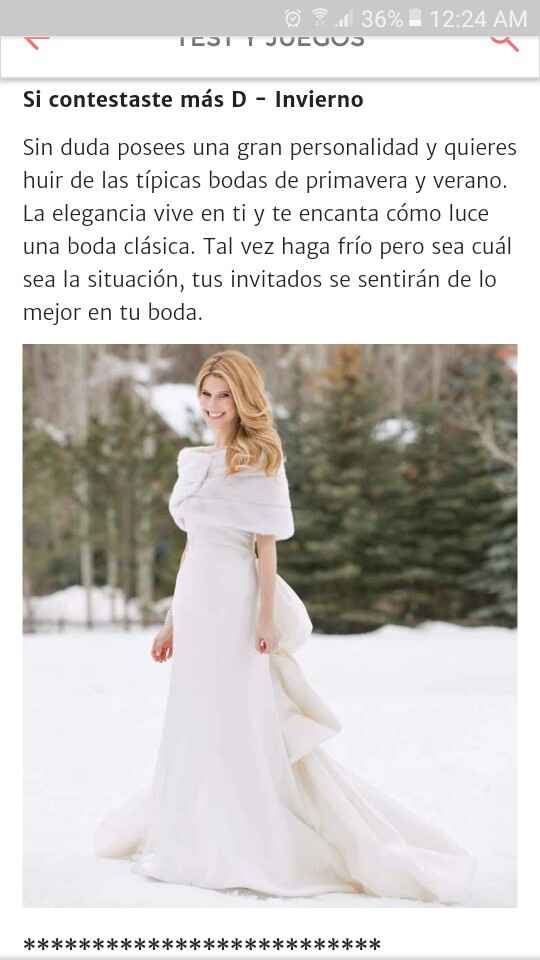 Resultados: ¡Descubre la mejor temporada para tu boda! 🌻🌞🍂❄️ - 1