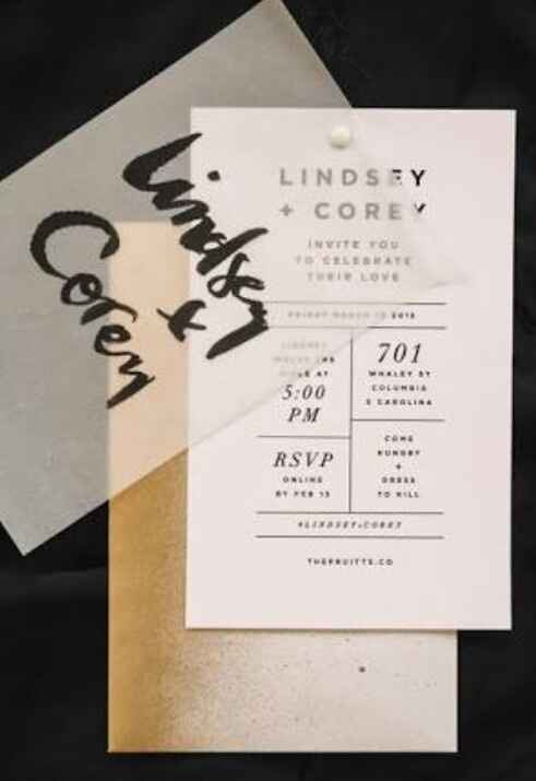 Invitaciones de Estilo Minimalista 📃 - 1