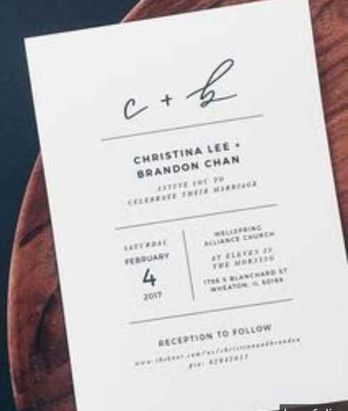 Invitaciones de Estilo Minimalista 📃 - 3