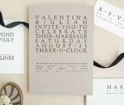 Invitaciones de Estilo Minimalista 📃 - 4
