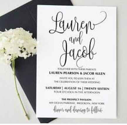 Invitaciones de Estilo Minimalista 📃 - 8